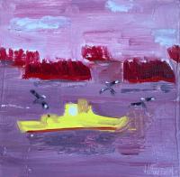 JILL FINSEN PAINTINGS Fauvist-Like Bold in Color & Quirky Works