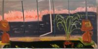 JILL FINSEN PAINTINGS Fauvist-Like Bold in Color & Quirky Works