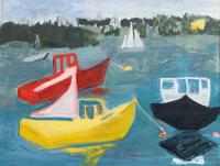 JILL FINSEN PAINTINGS Fauvist-Like Bold in Color & Quirky Works