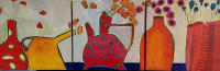 JILL FINSEN PAINTINGS Fauvist-Like Bold in Color & Quirky Works