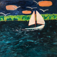 JILL FINSEN PAINTINGS Fauvist-Like Bold in Color & Quirky Works