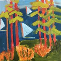 JILL FINSEN PAINTINGS Fauvist-Like Bold in Color & Quirky Works