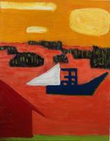 JILL FINSEN PAINTINGS Fauvist-Like Bold in Color & Quirky Works