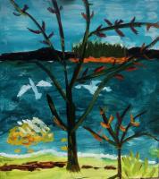 JILL FINSEN PAINTINGS Fauvist-Like Bold in Color & Quirky Works