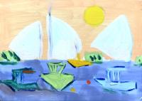 JILL FINSEN PAINTINGS Fauvist-Like Bold in Color & Quirky Works