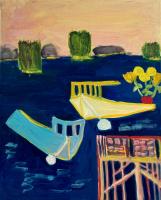 JILL FINSEN PAINTINGS Fauvist-Like Bold in Color & Quirky Works