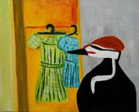 JILL FINSEN PAINTINGS Fauvist-Like Bold in Color & Quirky Works