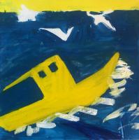 JILL FINSEN PAINTINGS Fauvist-Like Bold in Color & Quirky Works
