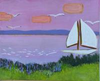 JILL FINSEN PAINTINGS Fauvist-Like Bold in Color & Quirky Works