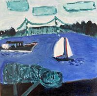 JILL FINSEN PAINTINGS Fauvist-Like Bold in Color & Quirky Works