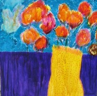 JILL FINSEN PAINTINGS Fauvist-Like Bold in Color & Quirky Works