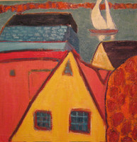 JILL FINSEN PAINTINGS Fauvist-Like Bold in Color & Quirky Works